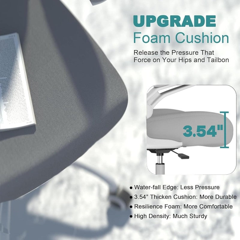 Office Chair, High Back Ergonomic Desk Chair with Adjustable Lumbar Support and 3