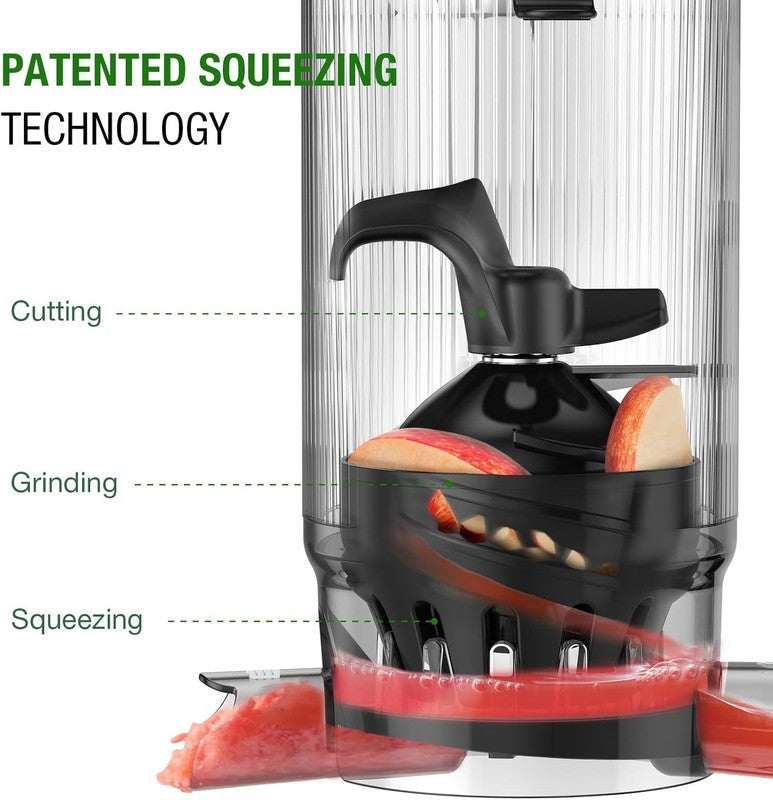 Cold Press Juicer Extra Large 5.3" Chute High Yield Easy Clean BPA Free Black4