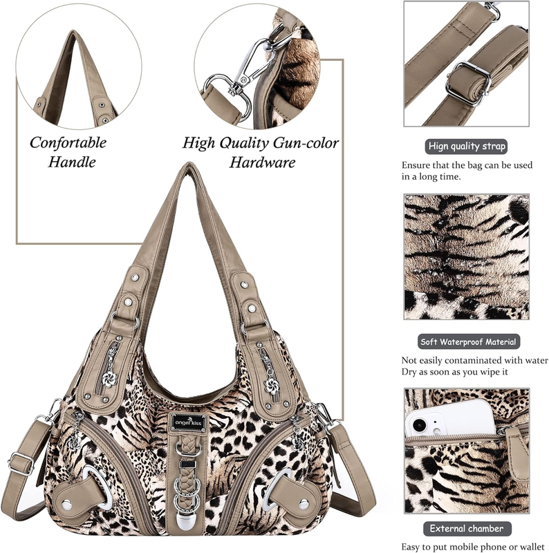 Angelkiss Women’s Large Hobo Satchel Shoulder Handbag Purse5
