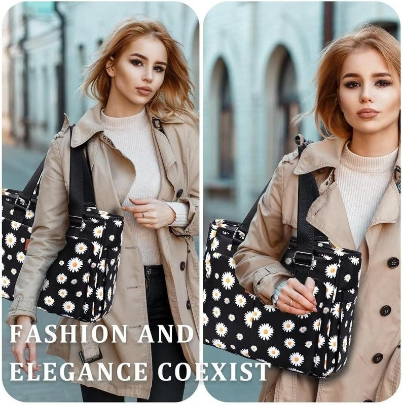 Large Floral Insulated Lunch Bag Women Leakproof 12L Cooler Tote for Work Picnic4