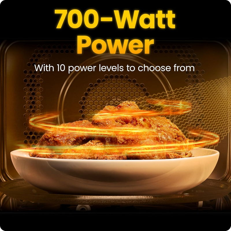 Countertop Microwave Oven 0.7 Cu. Ft., 700 Watts with 10 Power Levels, 6 Cooking3