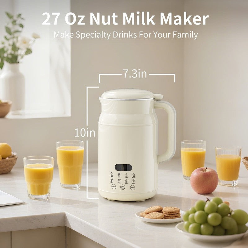 Nut Milk Maker 8-In-1, 32Oz Soy, Almond, Oat, Coconut Milk Machine, Automatic Pl1