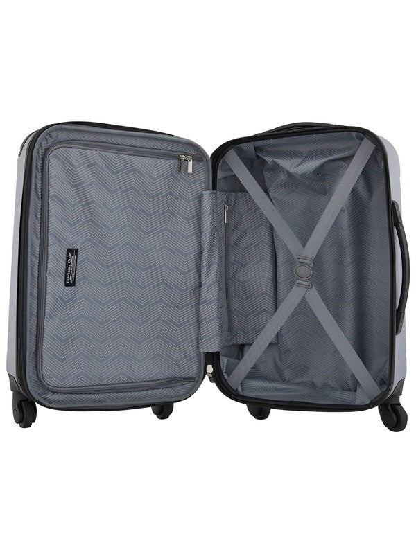 20 Inch Expandable Rolling Hard Side Carry On Luggage Blue Granite7