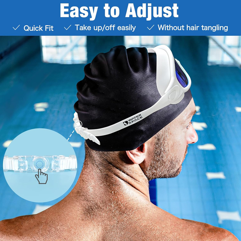 Swimming Goggles 2 Pack Adult Anti Fog UV Protection Comfortable Fit4
