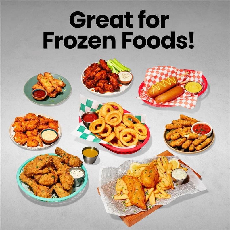 2 Qt Compact Air Fryer W/ Digital Display and Shake Reminder - Black8