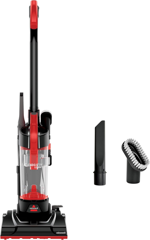 Cleanview Compact Upright Vacuum, Fits in Dorm Rooms & Apartments, Lightweight w9