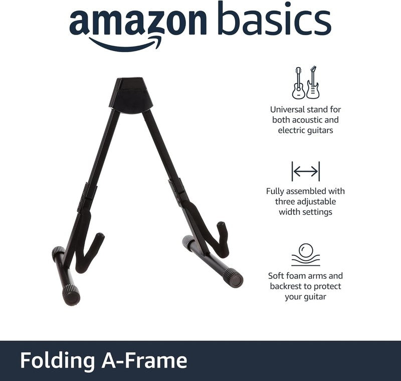 Adjustable Folding Guitar Stand, A-Shape, Fully Assembled - for School Music Pro1