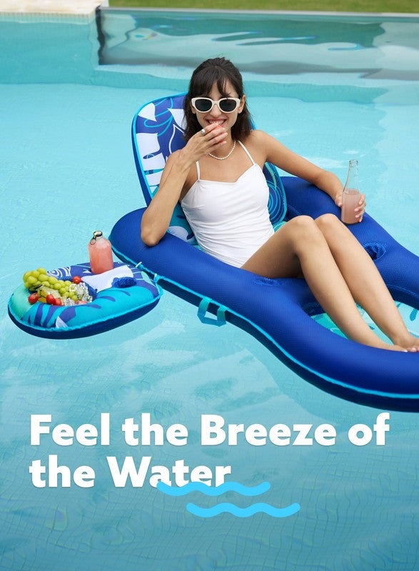 Pool Lounger Float for Adult, Inflatable Pool Floats Lounger Raft Floaties Water5