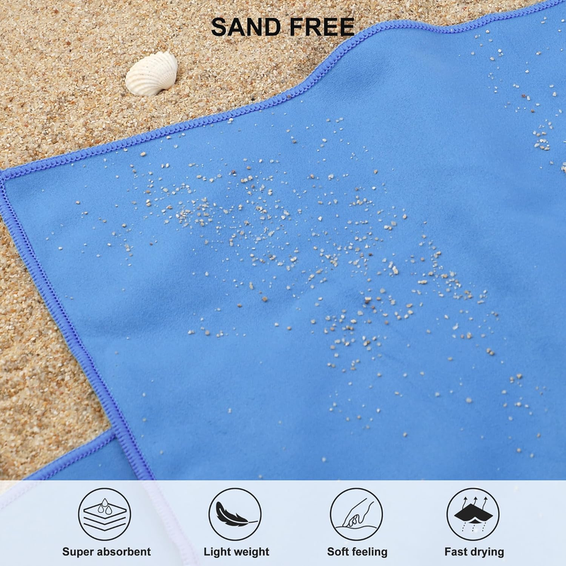 Microfiber Travel Towel Quick Dry Gym Camping Beach Pool Ultra Compact3