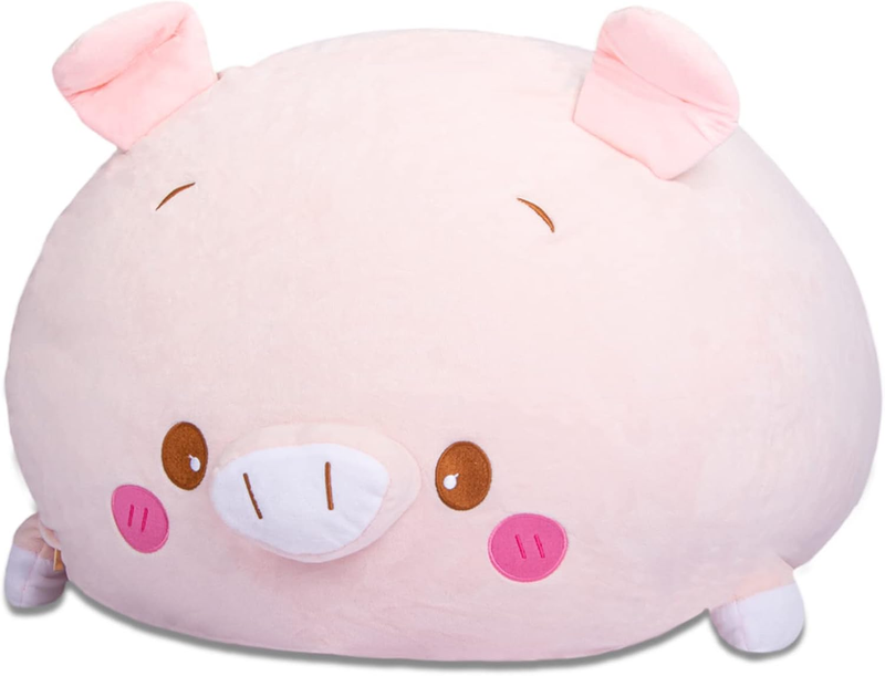 Stuffed Animal Storage Bean Bag Cover Kids Pink Pig Toy Organizer Large10