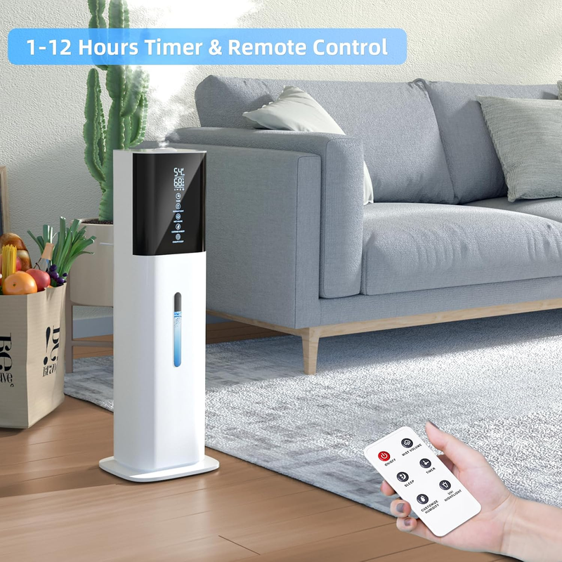 2.11Gal Ultrasonic Cool Mist Humidifier with Timer and Humidistat for Large Room7