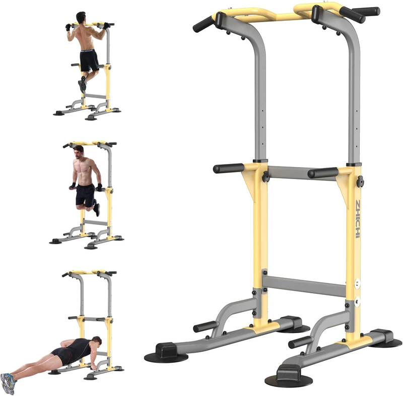 Pull up Dip Station for Home Gym Strength Training Fitness Workout Station Chin 10