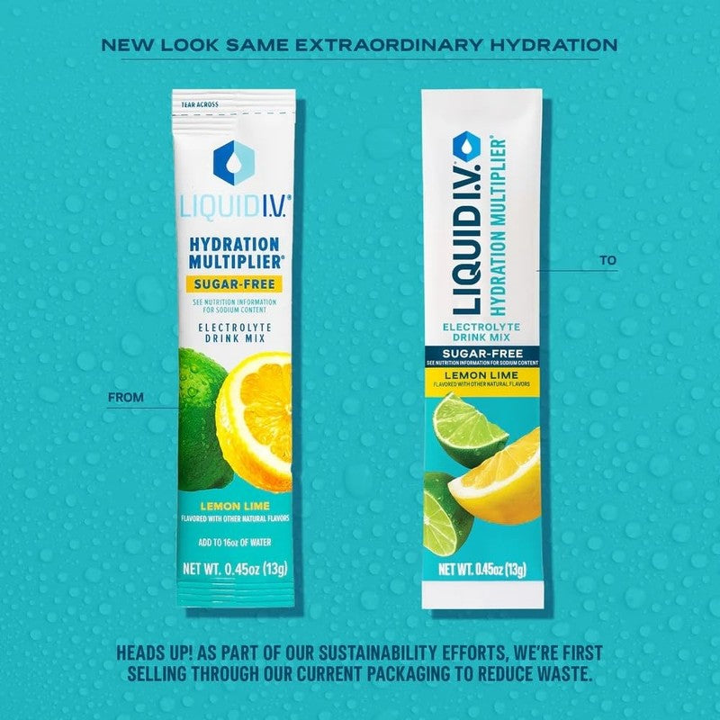 Sugar-Free Lemon Lime Hydration Multiplier - 14 Electrolyte Packets2