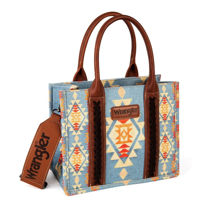 Wrangler Aztec Tote Bag for Women Boho Shoulder Purses and Handbags, Brown4