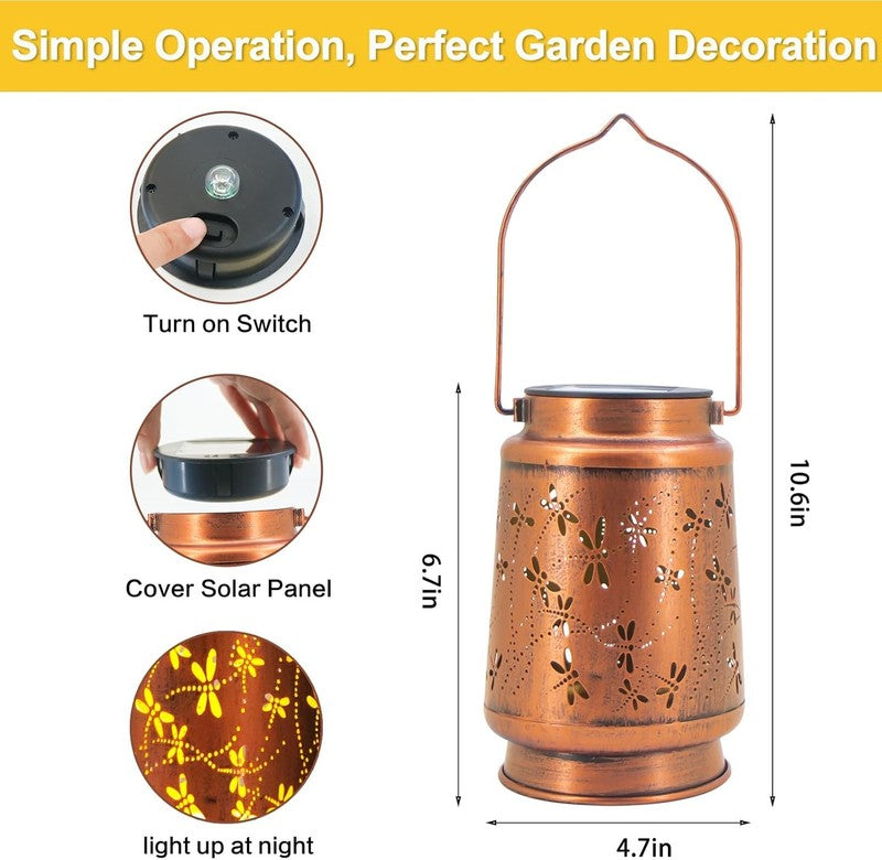 Dragonfly Birthday Gifts for Women Mom Grandma Solar Lanterns Outdoor Waterproof4