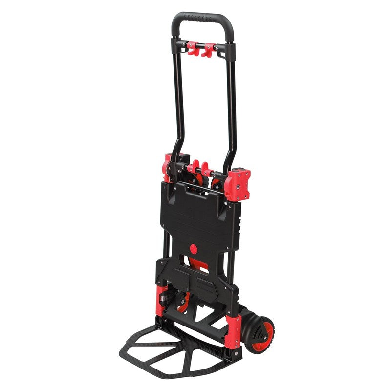 Portable 2-in-1 Hand Truck Dolly Cart Foldable 330LB Capacity Retractable Handle10