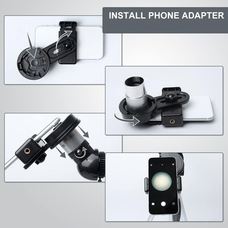 70mm Aperture Telescope for Kids & Adults with Phone Adapter & Carry Bag5