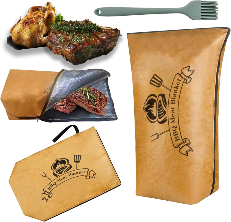 BBQ Blanket for Resting Meat, Heavy-Duty Waterproof Smoker Blanket for Briskets 7