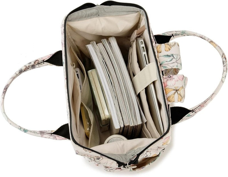 Wide Open Laptop Backpack 15.6" Travel Outdoor Floral Men Women1
