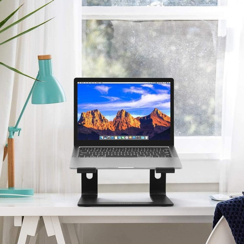 Aluminum Laptop Stand Ergonomic Detachable Riser Holder for 10 15.6" Black7