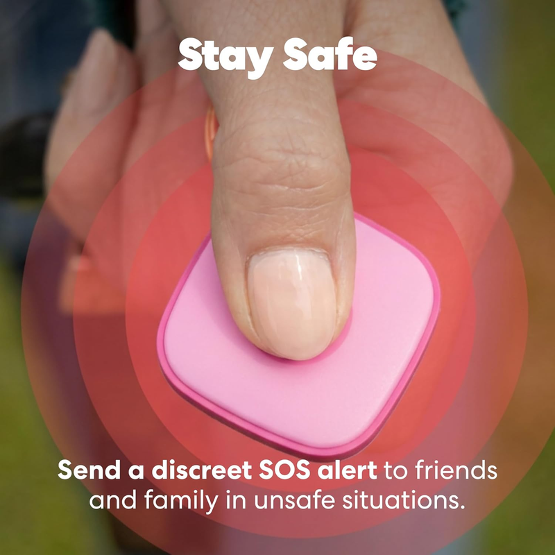 Bluetooth Tracker Tile Key Finder Item Locator iOS Android Pink Punch6
