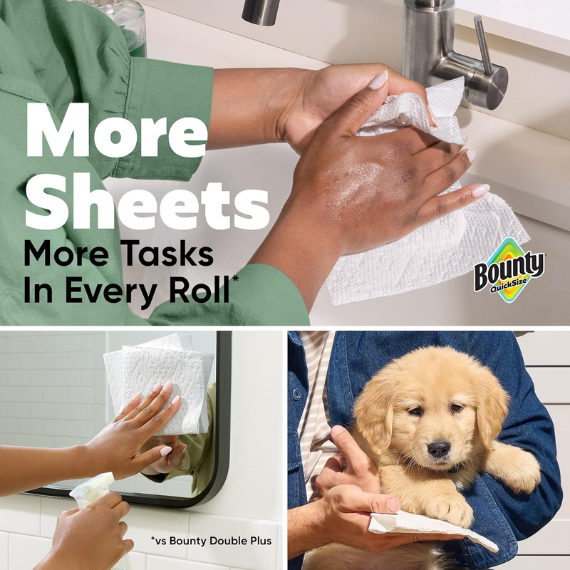 Quick Size Paper Towels White 12 Family Triple Rolls 40 Regular Rolls2