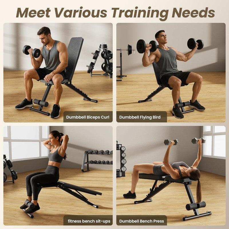 Adjustable Weight Bench Foldable Home Gym Workout Incline Decline Bench3