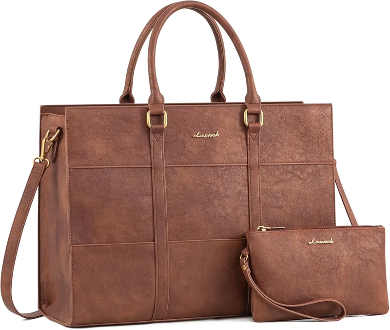 Vintage Handbag Purses, Large Laptop Tote Bag for Women Fit 15.6 Inch Laptop, To0