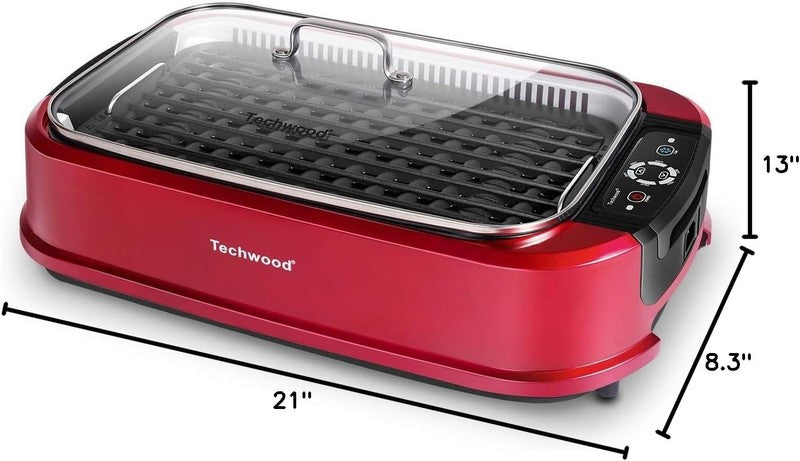 1500W Smokeless Indoor Electric Grill Korean Nonstick Plates Temp Control7