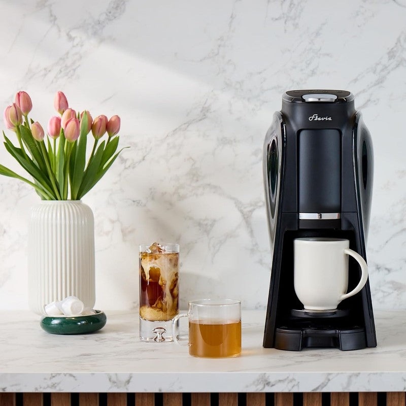 Aroma Brewer Single Serve Coffee Maker for Lattes Tea Hot & Iced Grey8