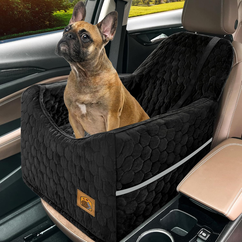 Dog Car Seat for Small/Medium Dogs up to 35lbs Memory Foam Washable Cover Black10