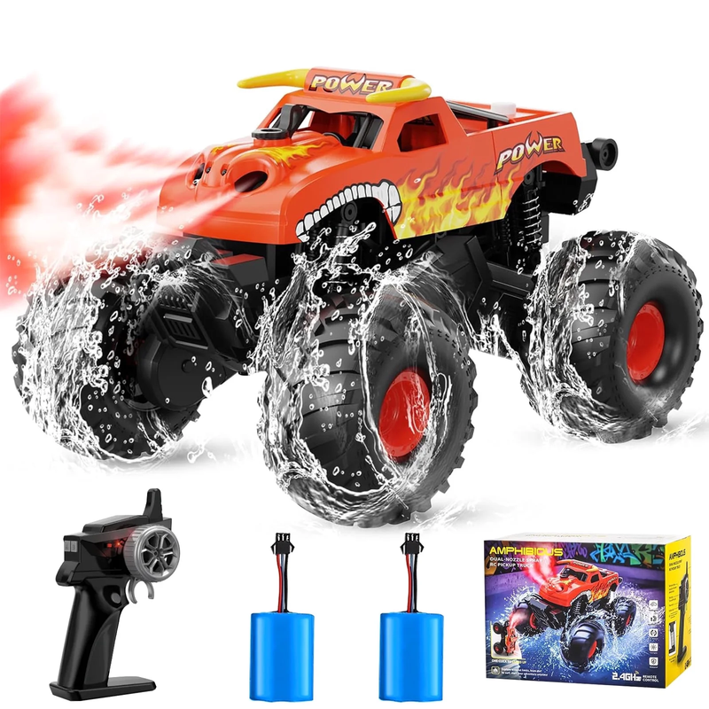 1:16 Waterproof Remote Control Monster Truck - 4WD Amphibious All Terrain RC Car10