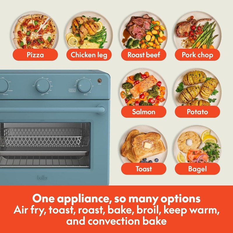 Air Fry Toaster Oven 1700W 7 Presets Dishwasher Safe Trays Surf4