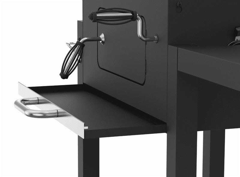 Charcoal Grill, 24 Inch Heavy Duty Charcoal Grill with Wheels, Black6