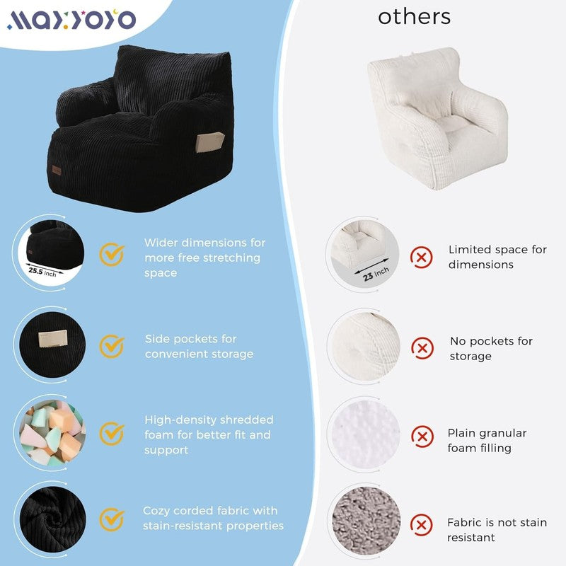 Kids Bean Bag Chair Toddler Sofa w Filler Lazy Floor Chair Gaming Reading5