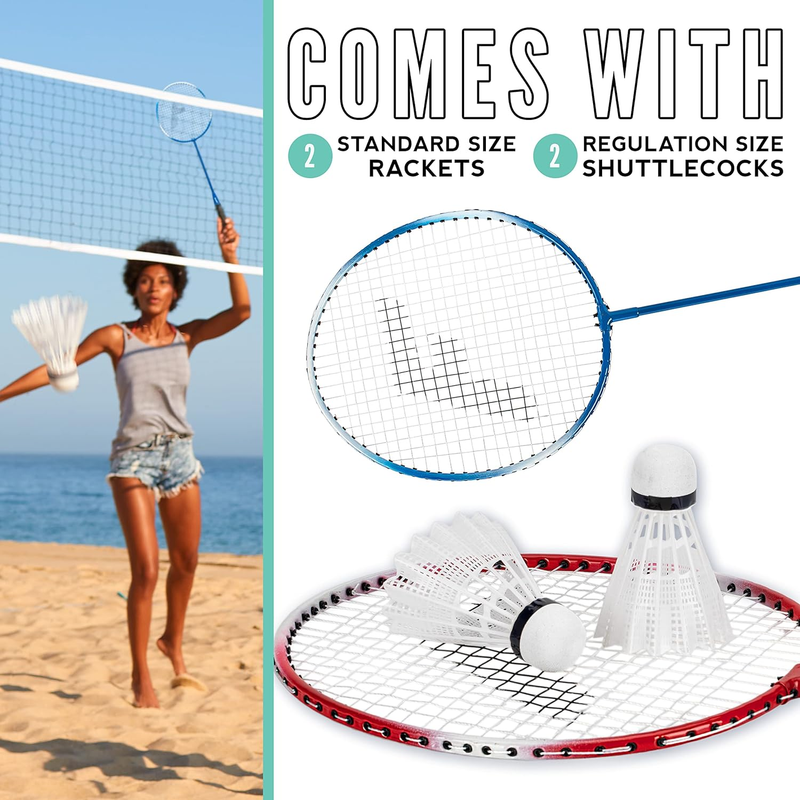 Badminton Racket + Birdie Set - Replacement Badminton Equipment for Kids + Adult1