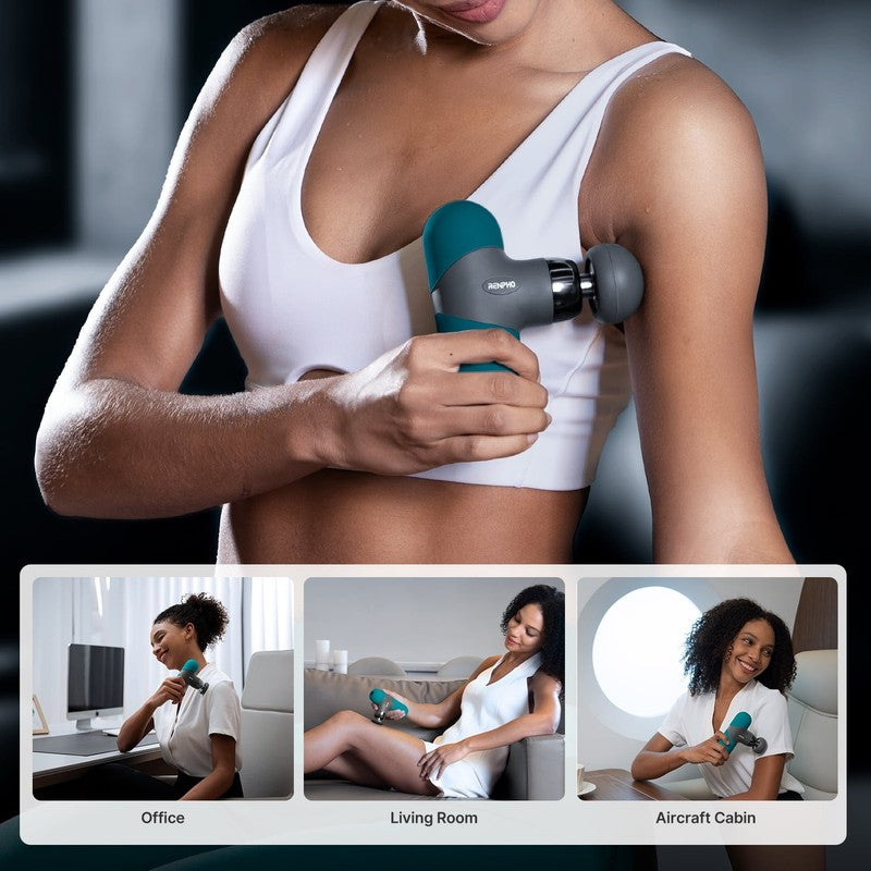 Mini Massage w/ Heat, Handheld Deep Tissue Pain Relief, Portable Travel Size7