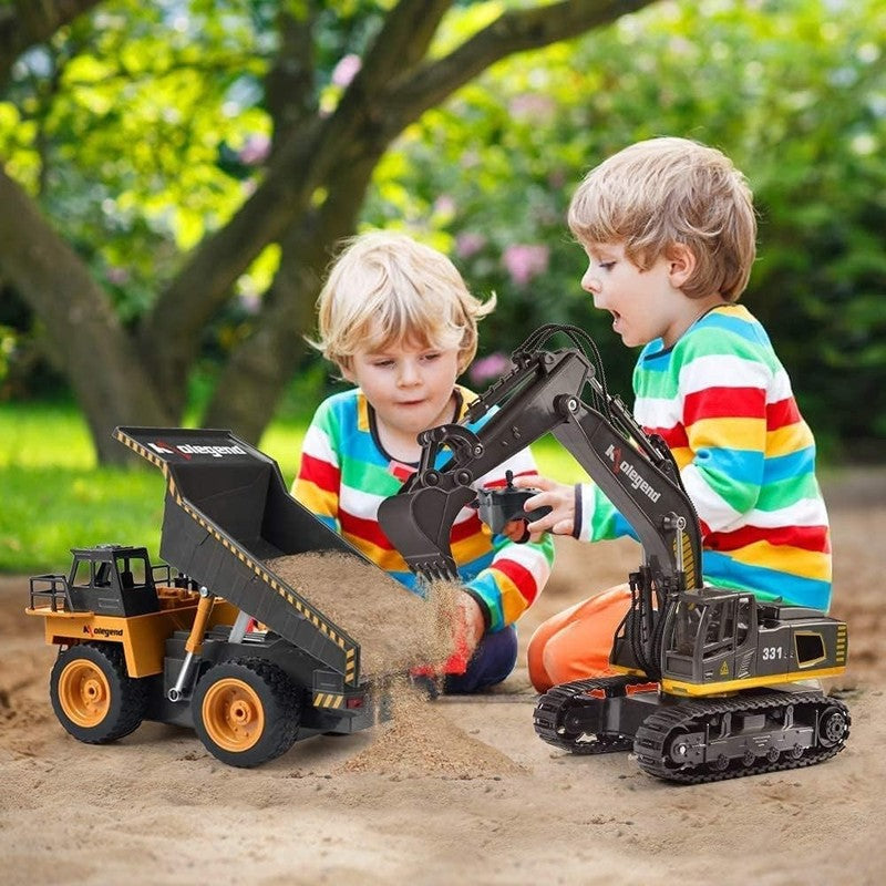 Remote Control Construction Dump Truck Toy Rechargeable Battery for Boys & Girls5
