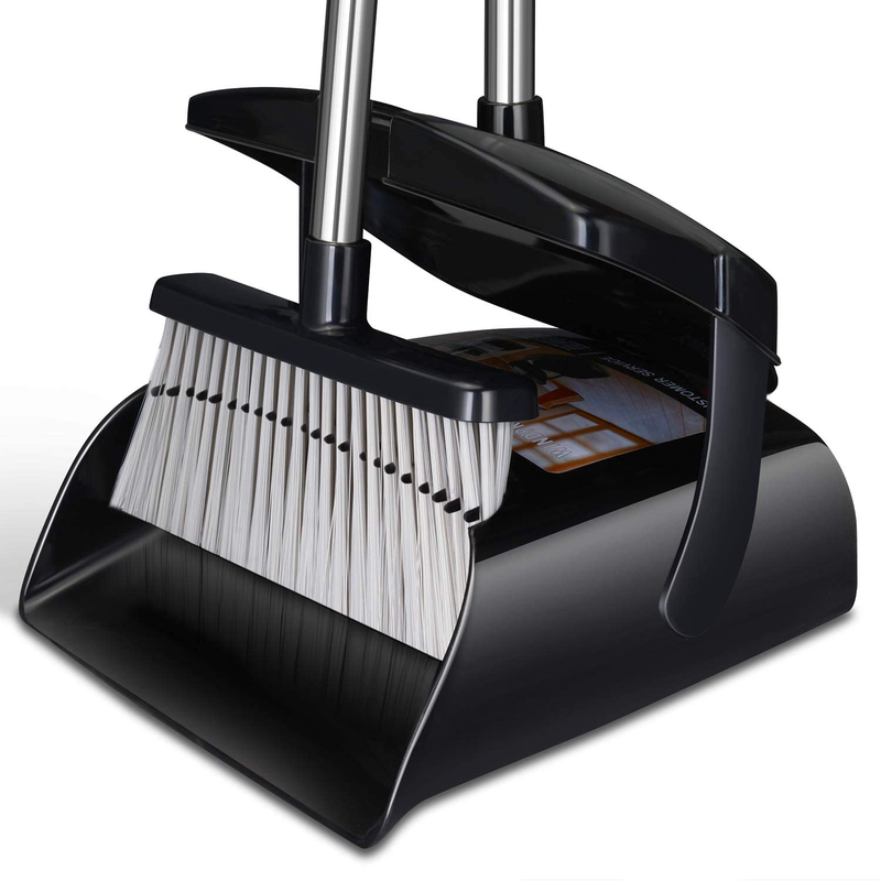 Broom and Dustpan Set for Home with Lid Indoor Upright Dustpan Broom and Dustpan9