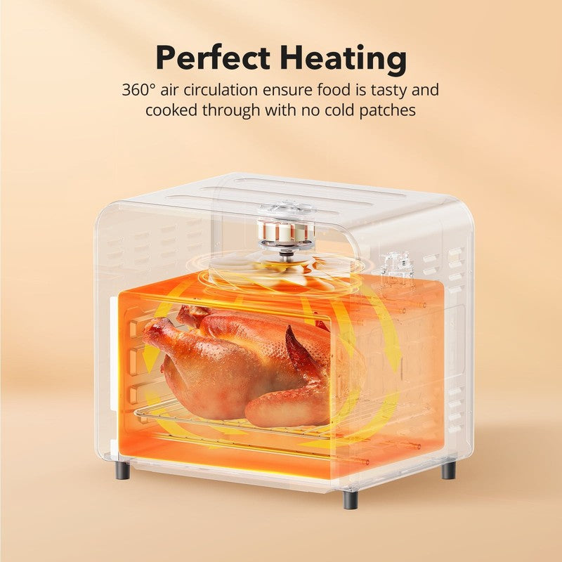 1700W Air Fryer 14.8QT 5 in 1 Toaster Oven Oil Less Stainless Black6