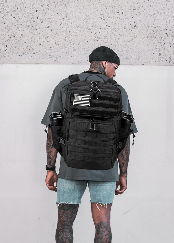 Tactical Backpack 45L Army Black MOLLE 3 Day Assault Rucksack Bag6