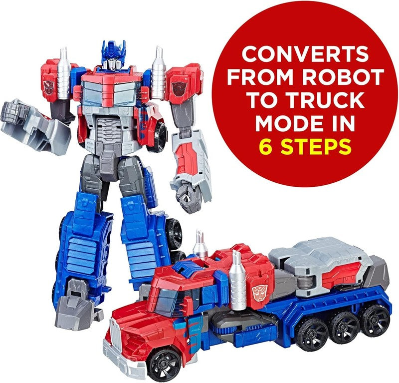 Optimus Prime Action Figure – 11" Transforming Robot Truck Toy for Kids 6+1
