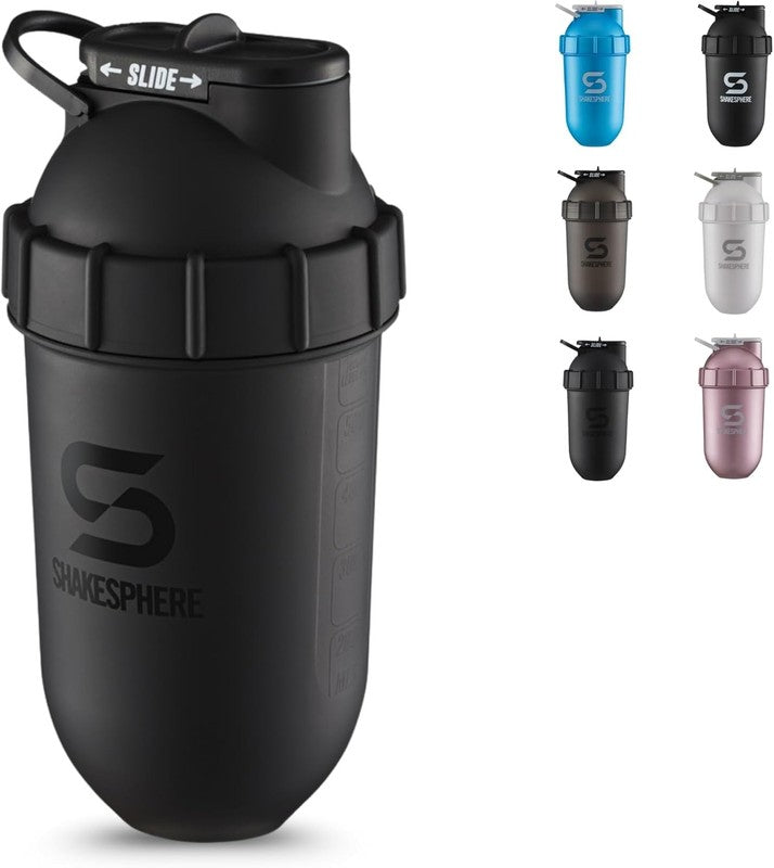 24oz Protein Shaker Bottle – Leakproof No Blade Mixer Cup, BPA Free, Matte Black9