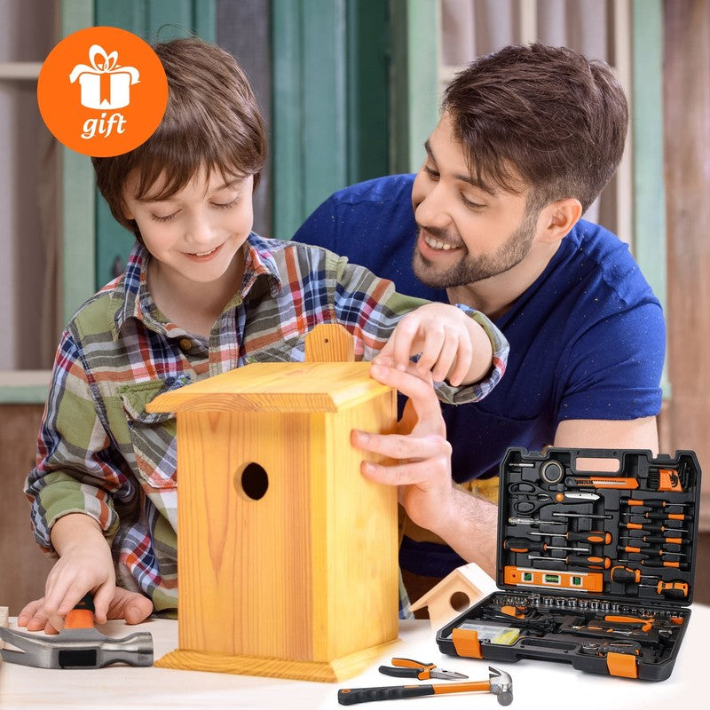 242-Pc Tool Set with Toolbox Basic Household Mechanic Hand Tool Kit for Home1