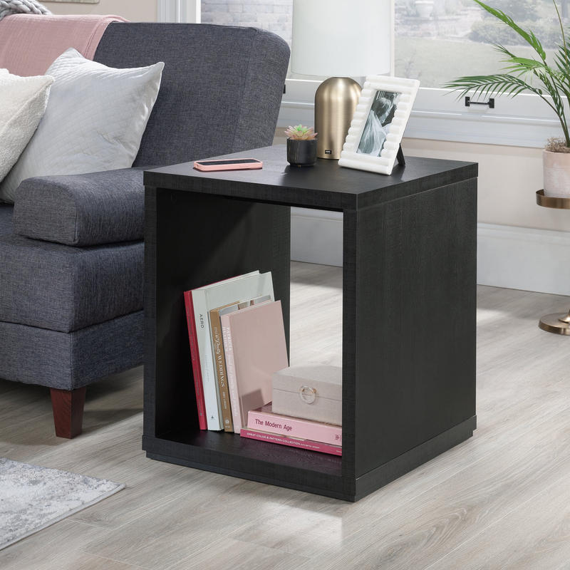 Westley End Table, Black Wood Finish0