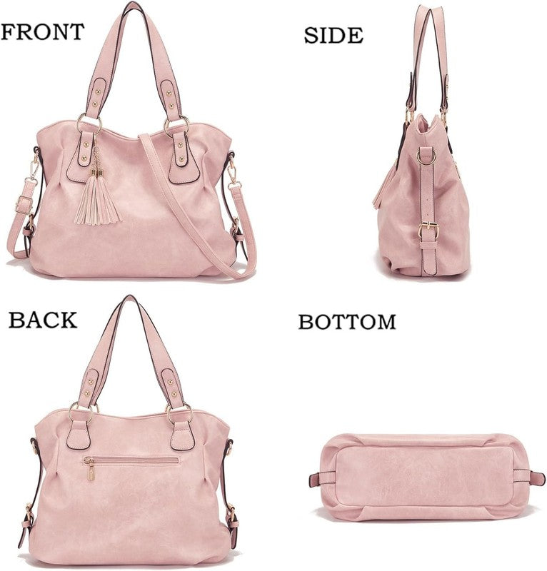 Women Fashion Handbag Set 4PCS Shoulder Bag Satchel Hobo Tote Purse2