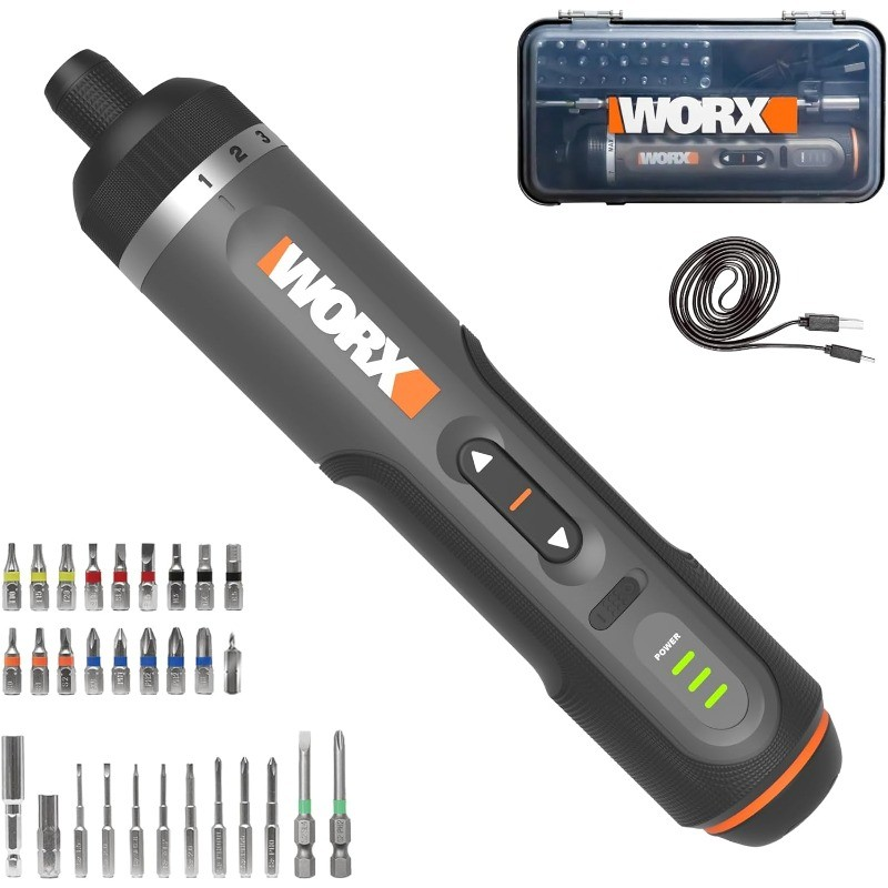 WORX 4V Lithium Screwdriver 30-Piece Accessory Kit WX242L0