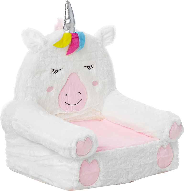 Children'S Plush Toddler Chair, Unicorn, Medium, Multicolor8