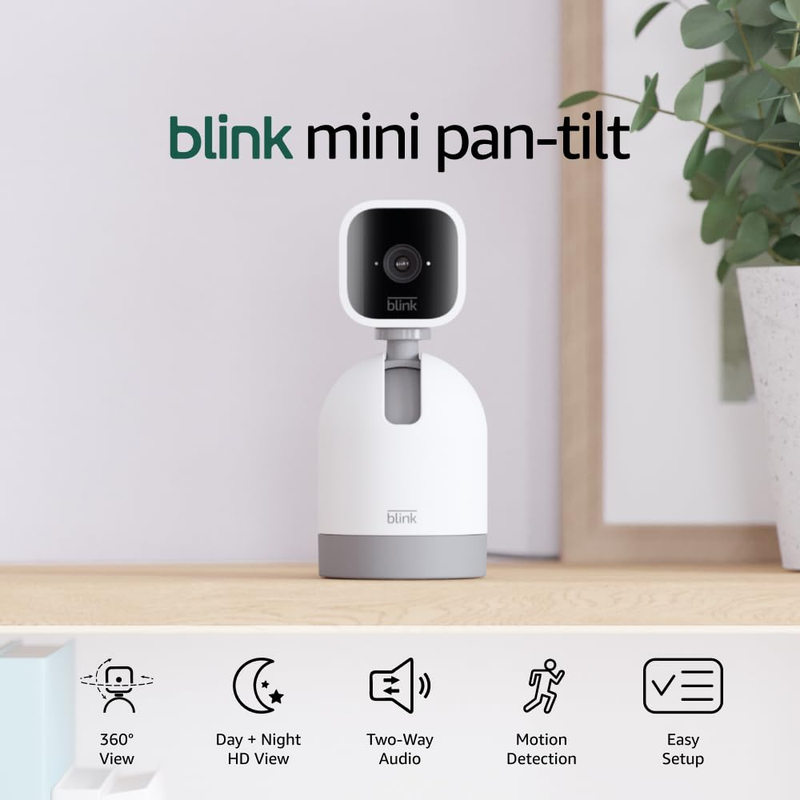Mini Pan-Tilt Camera (Newest Model), Rotating Indoor Plug-In Smart Security Came9