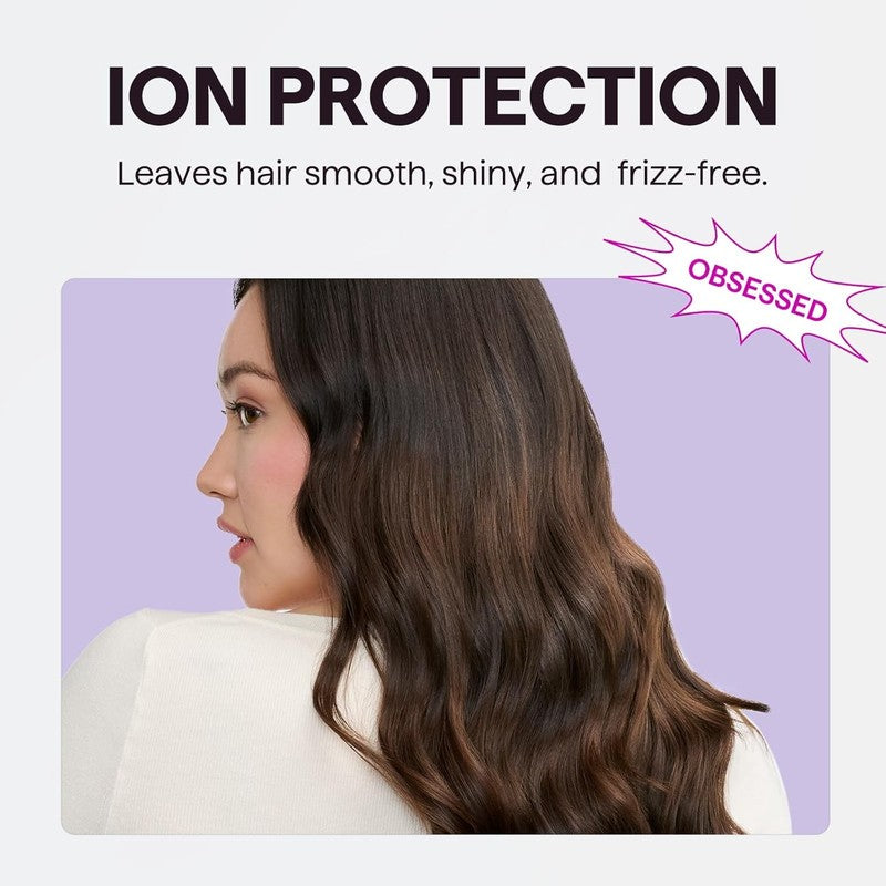 Ionic 1875W Hair Dryer for Curly Hair with Diffuser - Rose Gold & Quiet4